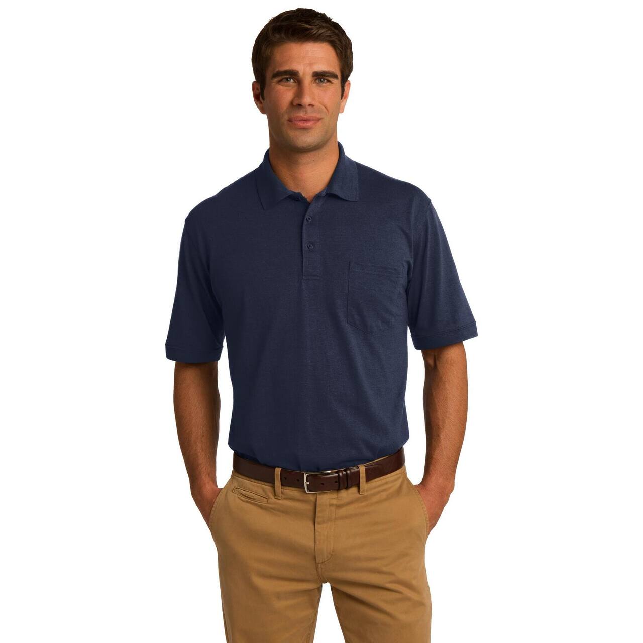 Port & Company® Core Blend Jersey Knit Adult Pocket Polo